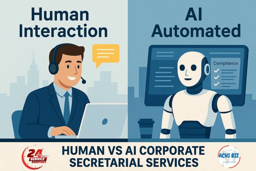 human vs AI corporate secretarial services in Singapore